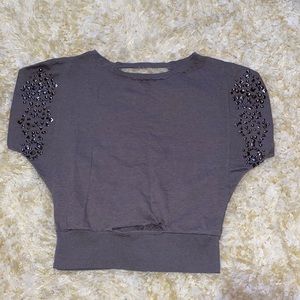 Rhinestone Crop Top